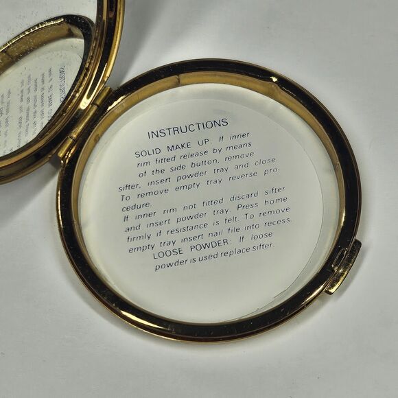 RMS Queen Elizabeth 2 Compact Purse Mirror Vintage w/Box QE2 Stratton - Picture 8 of 9